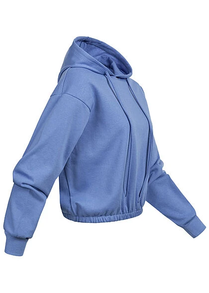 ONLY Damen Hoodie Pullover Mit Kapuze Und Tunnelzug Ultramarine Blau 4 ONLY Damen Hoodie Pullover Mit Kapuze Und Tunnelzug Ultramarine Blau – Bild 2