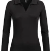 Pieces Damen Longsleeve Pullover Mit Kragen Und V-Neck Schwarz 1 Pieces Damen Longsleeve Pullover Mit Kragen Und V-Neck Schwarz -Vero Moda Verkaufsgeschäft 22030375