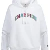 Champion Damen Hoodie Mit Logo Stickerrei Kapuze & Tunnelzug Weiss Mc -Vero Moda Verkaufsgeschäft 22031009