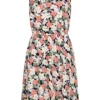 ONLY Damen Viskose Kleid Tailliert Ärmellos Rundhals Spring Flower Print Schwarz 2 ONLY Damen Viskose Kleid Tailliert Ärmellos Rundhals Spring Flower Print Schwarz -Vero Moda Verkaufsgeschäft 22040032