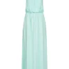 ONLY Damen Longform Viskose Kleid Mit Rundhals Hell Türkis 1 ONLY Damen Longform Viskose Kleid Mit Rundhals Hell Türkis -Vero Moda Verkaufsgeschäft 22040039
