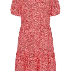 ONLY Damen Volant Kleid Mit V-Neck Und All Over Print High Risk Rot 7 ONLY Damen Volant Kleid Mit V-Neck Und All Over Print High Risk Rot -Vero Moda Verkaufsgeschäft 22040512 2