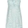 ONLY Damen Viskose Kleid Mit Bindedetail Und Rüschen Pastel Türkis -Vero Moda Verkaufsgeschäft 22040519