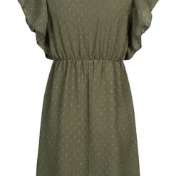 Cloud5ive Damen V-Neck Kleid Mit Volant An Den Ärmeln Strukturstoff Oliv Grün 7 Cloud5ive Damen V-Neck Kleid Mit Volant An Den Ärmeln Strukturstoff Oliv Grün -Vero Moda Verkaufsgeschäft 22046398 2