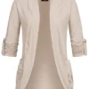 Cloud5ive Damen Turn-Up Cardigan Mit 2 Taschen Offener Schitt Beige 2 Cloud5ive Damen Turn-Up Cardigan Mit 2 Taschen Offener Schitt Beige -Vero Moda Verkaufsgeschäft 22046482
