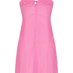 ONLY Damen Mini Viskose Kleid Schnürdetail Vorne & Rüschen Zipper Hinten Super Pink 7 ONLY Damen Mini Viskose Kleid Schnürdetail Vorne & Rüschen Zipper Hinten Super Pink -Vero Moda Verkaufsgeschäft 22050157 2