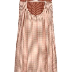 PIECES Damen V-Neck Struktur Kleid M. Karo Muster & Verst. Trägern Peach Cobbler Orange 7 PIECES Damen V-Neck Struktur Kleid M. Karo Muster & Verst. Trägern Peach Cobbler Orange -Vero Moda Verkaufsgeschäft 22050205 2