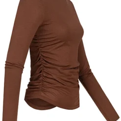 Noisy May Damen NOOS Modal Longsleeve Mit Raffdetail Cappuccino Braun 6 Noisy May Damen NOOS Modal Longsleeve Mit Raffdetail Cappuccino Braun -Vero Moda Verkaufsgeschäft 22050249 1