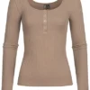Pieces Damen NOOS Ribbed Longsleeve 4 Druckknöpfe Fossil Braun 1 Pieces Damen NOOS Ribbed Longsleeve 4 Druckknöpfe Fossil Braun -Vero Moda Verkaufsgeschäft 22060104