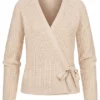 Vero Moda Damen Wickelcardigan Strickjacke Mit Bindedetail Oatmeal Beige 1 Vero Moda Damen Wickelcardigan Strickjacke Mit Bindedetail Oatmeal Beige -Vero Moda Verkaufsgeschäft 22070009