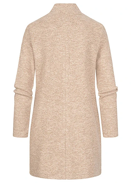 Vero Moda Damen NOOS Mantel High-Neck Jacke Mit 2-Pockets Silver Mink Braun 5 Vero Moda Damen NOOS Mantel High-Neck Jacke Mit 2-Pockets Silver Mink Braun – Bild 3