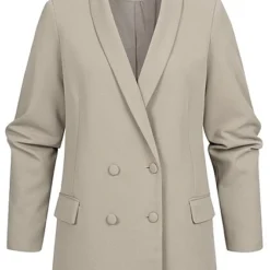 Vero Moda Damen NOOS Oversized Blazer Mit Knopfleiste Und 2-Pockets Laurel Oak Grau