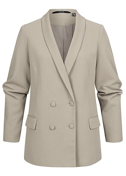 Vero Moda Damen NOOS Oversized Blazer Mit Knopfleiste Und 2-Pockets Laurel Oak Grau 3 Vero Moda Damen NOOS Oversized Blazer Mit Knopfleiste Und 2-Pockets Laurel Oak Grau