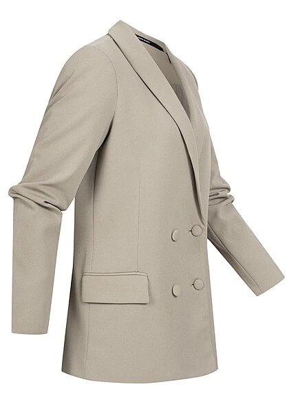Vero Moda Damen NOOS Oversized Blazer Mit Knopfleiste Und 2-Pockets Laurel Oak Grau 4 Vero Moda Damen NOOS Oversized Blazer Mit Knopfleiste Und 2-Pockets Laurel Oak Grau – Bild 2