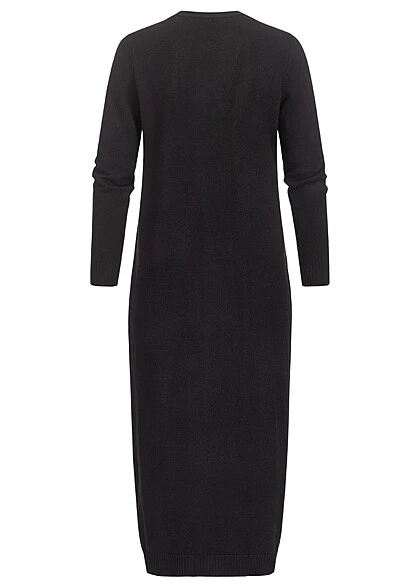 ONLY Damen NOOS Longform Strickcardigan Mit 2 Taschen Offener Schnitt Schwarz 5 ONLY Damen NOOS Longform Strickcardigan Mit 2 Taschen Offener Schnitt Schwarz – Bild 3