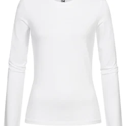 Pieces Damen NOOS Pullover Sweater Mit Rundhals Weiss
