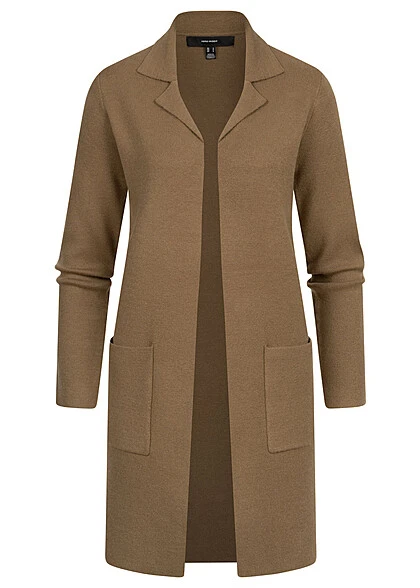 Vero Moda Damen NOOS Coatigan Strickjacke Mit 2-Pockets Sepia Tint Braun 3 Vero Moda Damen NOOS Coatigan Strickjacke Mit 2-Pockets Sepia Tint Braun