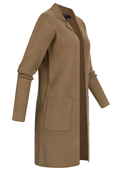Vero Moda Damen NOOS Coatigan Strickjacke Mit 2-Pockets Sepia Tint Braun 4 Vero Moda Damen NOOS Coatigan Strickjacke Mit 2-Pockets Sepia Tint Braun – Bild 2