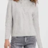 Vero Moda Damen High-Neck Sweater Mit Half-Zipper Hell Grau Melange 1 Vero Moda Damen High-Neck Sweater Mit Half-Zipper Hell Grau Melange -Vero Moda Verkaufsgeschäft 22080038