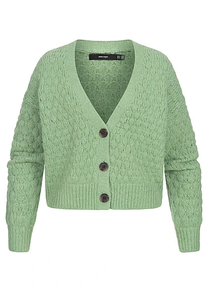 Vero Moda Damen Cardigan Strickjacke Mit Knopfleiste Loden Frost Grün 3 Vero Moda Damen Cardigan Strickjacke Mit Knopfleiste Loden Frost Grün
