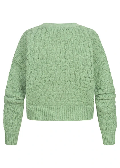 Vero Moda Damen Cardigan Strickjacke Mit Knopfleiste Loden Frost Grün 4 Vero Moda Damen Cardigan Strickjacke Mit Knopfleiste Loden Frost Grün – Bild 2