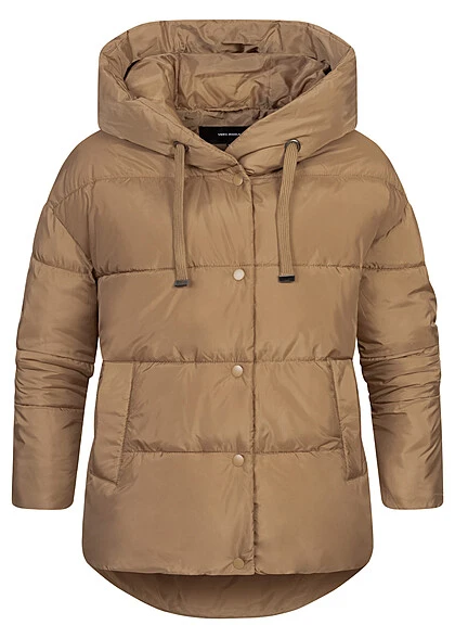 Vero Moda Damen Steppjacke Mit Knopfleiste Und Kapuze Tigers Eye Braun 4 Vero Moda Damen Steppjacke Mit Knopfleiste Und Kapuze Tigers Eye Braun – Bild 2