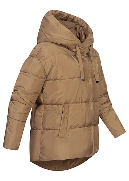 Vero Moda Damen Steppjacke Mit Knopfleiste Und Kapuze Tigers Eye Braun 5 Vero Moda Damen Steppjacke Mit Knopfleiste Und Kapuze Tigers Eye Braun – Bild 3