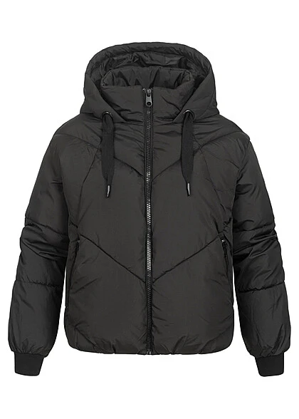 Vero Moda Damen Steppjacke Mit 2-Zip-Pockets Und Kapuze Zipper Schwarz 4 Vero Moda Damen Steppjacke Mit 2-Zip-Pockets Und Kapuze Zipper Schwarz – Bild 2