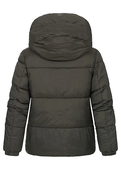 Vero Moda Damen NOOS Jacke Steppjacke M. Kapuze 2-Pockets Zipper Peat Dunkel Grün 6 Vero Moda Damen NOOS Jacke Steppjacke M. Kapuze 2-Pockets Zipper Peat Dunkel Grün – Bild 4