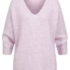 Vero Moda Damen Sweater Strickpullover Mit V-Neck Lavender Fog Lila Melange -Vero Moda Verkaufsgeschäft 22090018