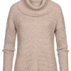 ONLY Damen Rollkragen Pullover Sweater Strukturstoff Vokuhila Mocha Meringue Braun 1 ONLY Damen Rollkragen Pullover Sweater Strukturstoff Vokuhila Mocha Meringue Braun -Vero Moda Verkaufsgeschäft 22090107