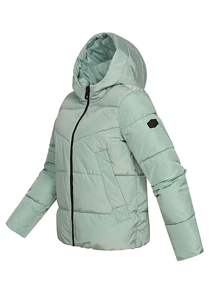 ONLY Damen Steppjacke Mit Kapuze Und 2-Pockets Blue Surf Türkis 5 ONLY Damen Steppjacke Mit Kapuze Und 2-Pockets Blue Surf Türkis – Bild 3