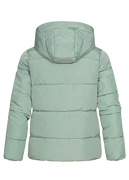 ONLY Damen Steppjacke Mit Kapuze Und 2-Pockets Blue Surf Türkis 6 ONLY Damen Steppjacke Mit Kapuze Und 2-Pockets Blue Surf Türkis – Bild 4