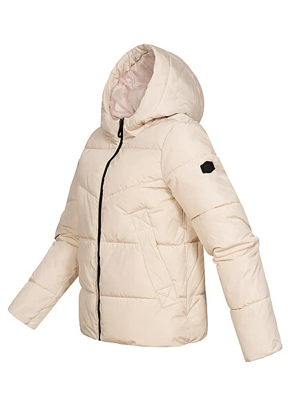 ONLY Damen Steppjacke Mit Kapuze Und 2-Pockets Pumice Stone Grau Beige 5 ONLY Damen Steppjacke Mit Kapuze Und 2-Pockets Pumice Stone Grau Beige – Bild 3
