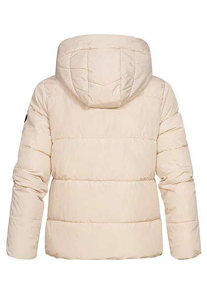 ONLY Damen Steppjacke Mit Kapuze Und 2-Pockets Pumice Stone Grau Beige 6 ONLY Damen Steppjacke Mit Kapuze Und 2-Pockets Pumice Stone Grau Beige – Bild 4