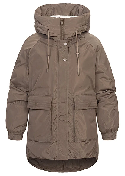 ONLY Damen Parka Jacke Mit Kapuze Und 2-Pockets Falcon Dunkel Grau 4 ONLY Damen Parka Jacke Mit Kapuze Und 2-Pockets Falcon Dunkel Grau – Bild 2
