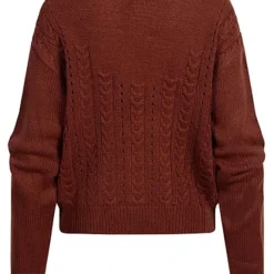 VILA Damen NOOS Cardigan Mit V-Neck Und Knopfleiste Fired Brick Dunkel Rot 5 VILA Damen NOOS Cardigan Mit V-Neck Und Knopfleiste Fired Brick Dunkel Rot -Vero Moda Verkaufsgeschäft 22090210 1