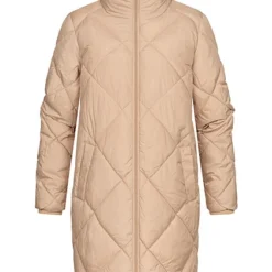 VILA Damen Steppjacke Mit Stehkragen Und 2-Pockets Sesame Beige Braun -Vero Moda Verkaufsgeschäft 22090216 2