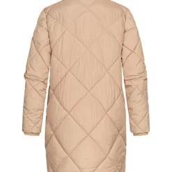 VILA Damen Steppjacke Mit Stehkragen Und 2-Pockets Sesame Beige Braun -Vero Moda Verkaufsgeschäft 22090216 3