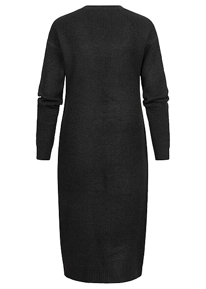 Pieces Damen NOOS Longform Cardigan Strickjacke Langarm 2-Pockets Schwarz 5 Pieces Damen NOOS Longform Cardigan Strickjacke Langarm 2-Pockets Schwarz – Bild 3