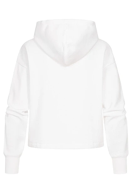 Champion Damen Hoodie Mit Kapuze Logo Print Seitl. & Tunnelzug Am Saum Weiss 5 Champion Damen Hoodie Mit Kapuze Logo Print Seitl. & Tunnelzug Am Saum Weiss – Bild 3