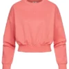 Champion Damen Cropped Sweater Breiter Bund Am Saum Tea Rose Dunkel Pink -Vero Moda Verkaufsgeschäft 22090369