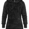 Urban Classics Damen Hoodie Mit Kängurutasche Schwarz