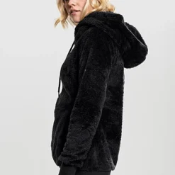 Urban Classics Damen Hoodie Mit Kängurutasche Schwarz -Vero Moda Verkaufsgeschäft 22090422 4