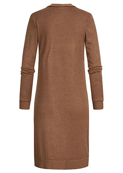 Cloud5ive Damen Longform Viskose Cardigan Mit 2 Seitl. Taschen Camel Braun 5 Cloud5ive Damen Longform Viskose Cardigan Mit 2 Seitl. Taschen Camel Braun – Bild 3