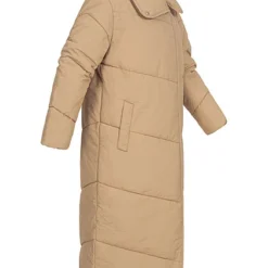 VILA Damen Longform Mantel Steppjacke Mit Knopfleiste 2-Pockets Sesame Braun 8 VILA Damen Longform Mantel Steppjacke Mit Knopfleiste 2-Pockets Sesame Braun -Vero Moda Verkaufsgeschäft 22100169 2