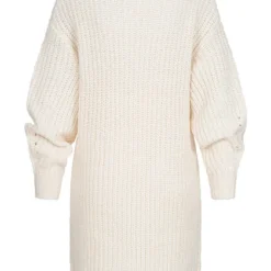 VILA Damen Langarm Strickkleid Ballonärmel Und Strukturstoff Natural Beige Melange 7 VILA Damen Langarm Strickkleid Ballonärmel Und Strukturstoff Natural Beige Melange -Vero Moda Verkaufsgeschäft 22100172 2