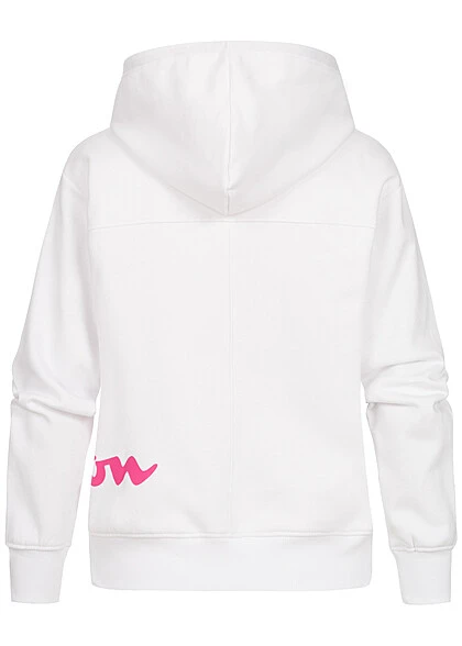 Champion Damen Hoodie Mit Multicolor Logo Print Weiss 5 Champion Damen Hoodie Mit Multicolor Logo Print Weiss – Bild 3