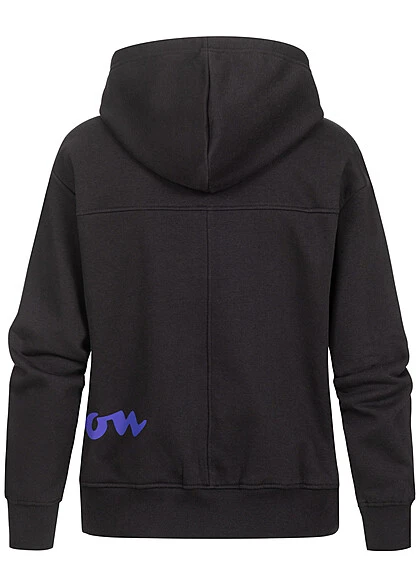 Champion Damen Hoodie Mit Multicolor Logo Print Schwarz 5 Champion Damen Hoodie Mit Multicolor Logo Print Schwarz – Bild 3