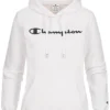 Champion Damen Hoodie Mit 3D Logo Patch Kapuze Tunnelzug & Kängurutasche Weiss 2 Champion Damen Hoodie Mit 3D Logo Patch Kapuze Tunnelzug & Kängurutasche Weiss -Vero Moda Verkaufsgeschäft 22100186